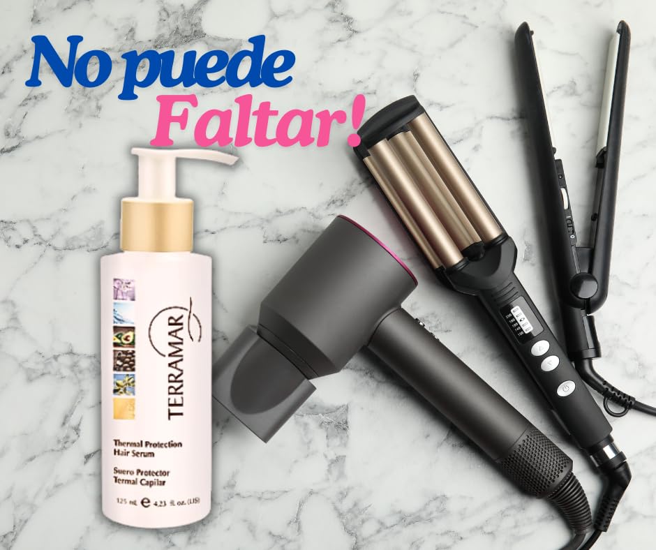 Generic Thermal Heat Protectant Hair Serum with Avocado and Hydrolyzed Keratin by Terramar